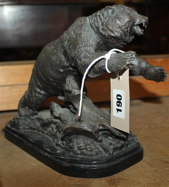 Bronze study bear